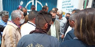 Adecos en Mérida se enfrentaron por una inspección judicial a la sede regional