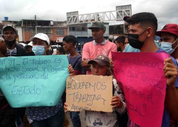 Táchira | Trabajadores informales protestan exigiendo derecho al trabajo 