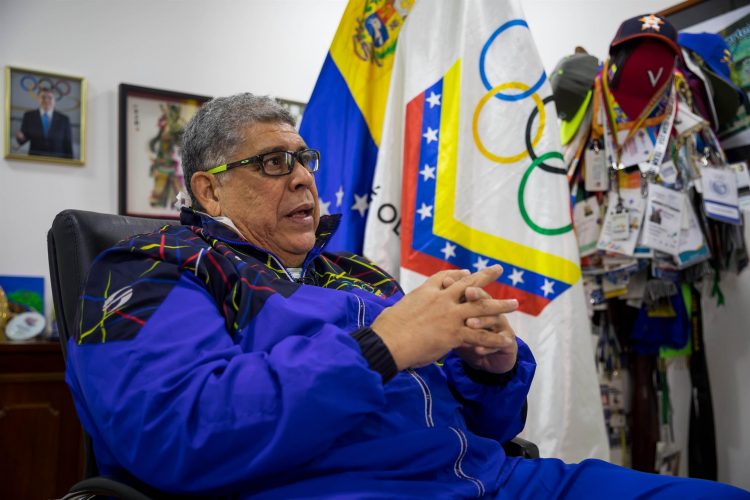 El presidente del Comité Olímpico de Venezuela (COV) Eduardo Álvarez, en una fotografía de archivo. EFE