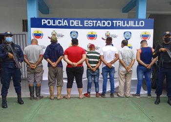 Servicio de Investigación Penal de la Fapet detuvo a 7 hombres por robo de material estratégico