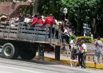 Así se trasladan en Boconó ante la escasez de combustible
