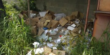 Convertida en basurero  Zona Industrial de Valera