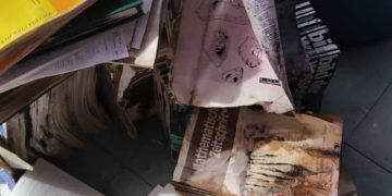 En la Biaci el agua deteriora los textos especializados