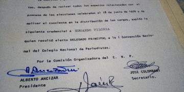 Vigencia del Colegio Nacional de Periodistas