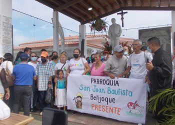 Caminata de Betijoque a Isnotú promovida por parroquia San Juan Bautista