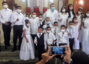 Primera comunión en la Iglesia Inmaculada Concepción de Motatán