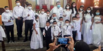 Primera comunión en la Iglesia Inmaculada Concepción de Motatán