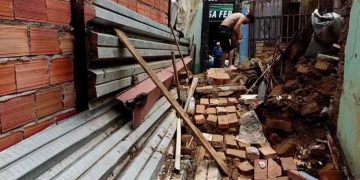 Dos viviendas colapsadas por las precipitaciones registradas en San Cristóbal 