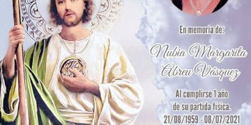 Obituario Nubia Margarita Abreu Vásquez