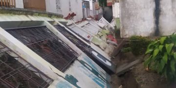 Fuertes precipitaciones en Valera dejan daños materiales