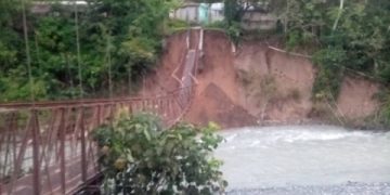 Por desprendimiento de pasarela comunidades rurales de Boconó quedaron incomunicadas