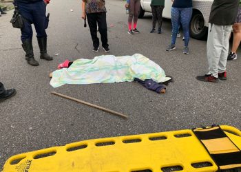 Arrollan a una señora en el sector La Haciendita de Valera