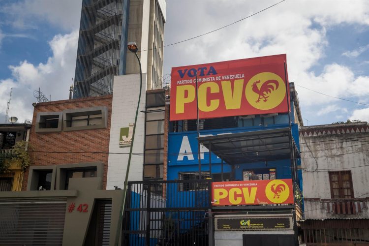 Fotografía de archivo de las instalaciones del partido político ""Patria Para Todos"" (PPT), en Caracas, (Venezuela). EFE/ Miguel Gutiérrez