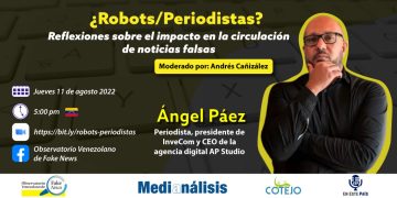 OVFN analizará la relación entre Inteligencia Artificial y noticias falsas