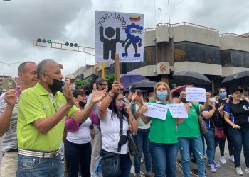 Profesores protestan en Valera: Si no cumplen con el pago no regresamos a las escuelas