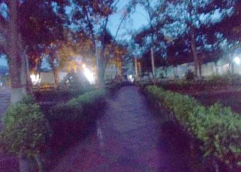 Plaza Bolívar de Betijoque en completa oscuridad