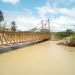 Monte Carmelo | Desbordamiento del Río Pocó afecta al puente y a comunidades aledañas