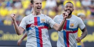 Barcelona goleó 0-4 al Cádiz y es líder provisional de LaLiga