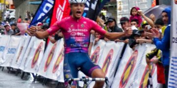 Larense Alexander Castaneira pegó primero en la Vuelta a la Juventud