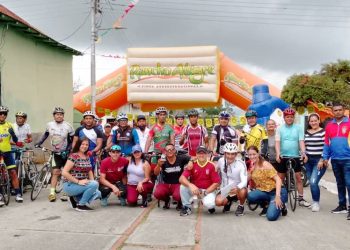 Pedalearon hasta El Alto de Escuque en homenaje a Pedro Juárez