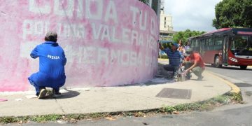 Alcaldía de Valera embellece diferentes espacios a través del arte muralista