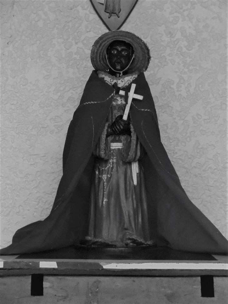 Santa imagen del Negro de Palermo que es venerada en La Cejita. Foto Luis Huz Ojeda.