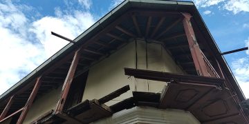 Colapsó parte de la pared lateral de la Casa Steinvorth, un patrimonio cultural del Táchira