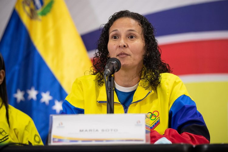 La presidenta del Comité Olímpico venezolano, María Soto, en una fotografía de archivo. EFE/Rayner Peña R.