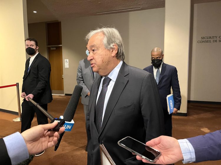 Fotografía de archivo del secretario general de la ONU, António Guterres. EFE/ Mario Villar