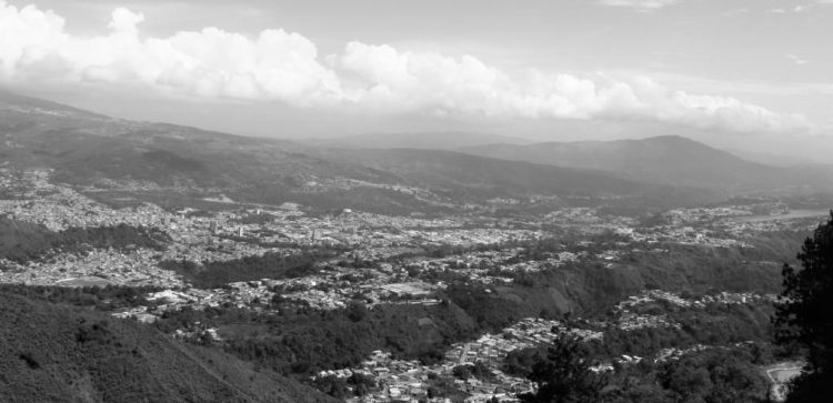 Panorámica de la sabana de Carvajal vista desde “El Alto de La Cruz”. Foto Luis Huz Ojeda.