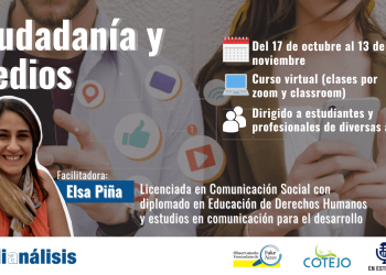 Medianálisis abre inscripciones para su curso virtual Ciudadanía y Medios