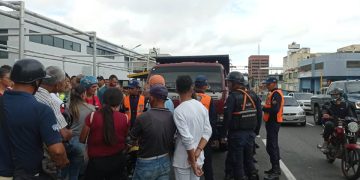 Accidente en la avenida Bolívar de Valera entre un camión y un motorizado