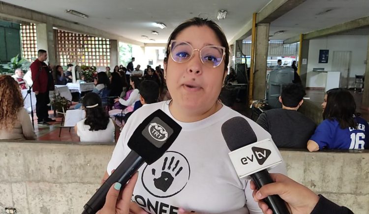 Zuleika Meneses, presidente de la Federación de Centros Universitarios en la Universidad Nacional Experimental del Táchira -UNET- y representante nacional en la Confederación de Estudiantes Venezolanos -CONFEV-