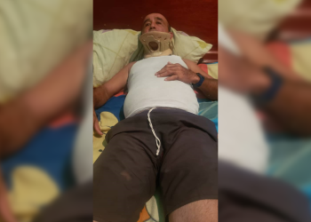 Obrero lesionado en trabajos de recuperación de la Torre de La Vichú no ha recibido apoyo financiero para recuperarse