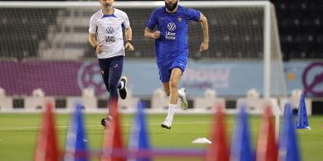 Benzema abandona el entrenamiento lesionado y es duda para el Mundial