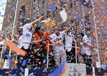 Los Astros celebran en grande su título de campeones de la Serie Mundial