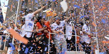 Los Astros celebran en grande su título de campeones de la Serie Mundial