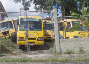 La Unefa tiene un pequeño cementerio de autobuses en su sede principal de Rafael Rangel