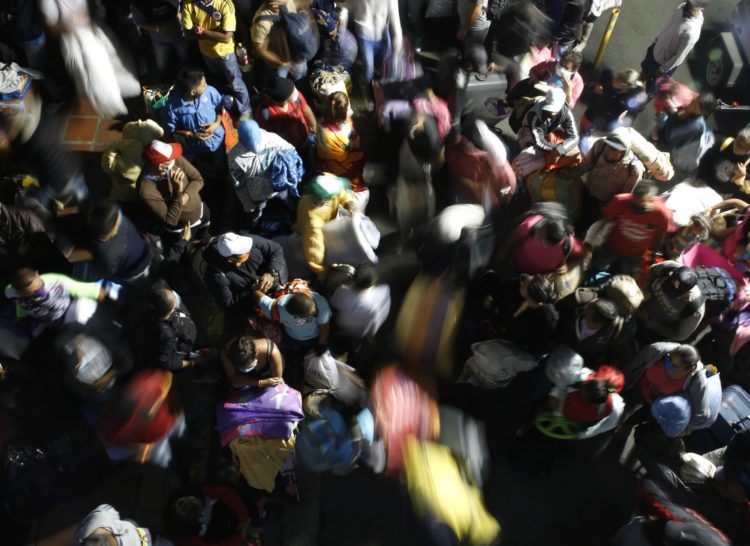 Fotografía de archivo de migrantes venezolanos. EFE/ Ernesto Guzmán Jr
