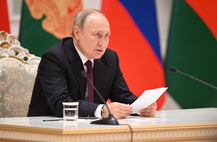 Imagen reciente del presidenteruso Vladimir Putin. EFE/EPA/PAVEL BEDNYAKOV/SPUTNIK/KREMLIN