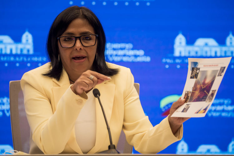 La vicepresidenta de Venezuela, Delcy Rodriguez, en una fotografía de archivo. EFE/ Miguel Gutiérrez