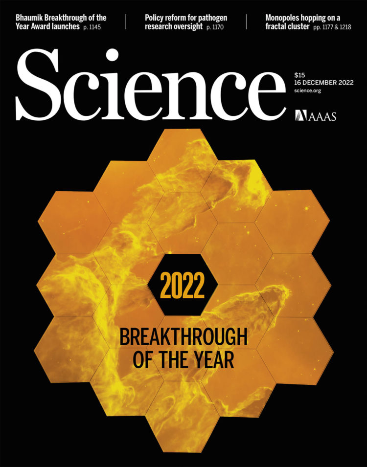 Imagen de la portada de la revista Science. EFE/Science