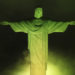 El Cristo Redentor se tiñe de verde y amarillo por Pelé