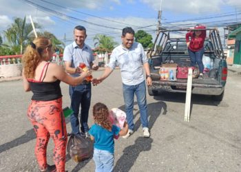 ACOINCA benefició a familias del sector La Victoria con combos de alimentos y juguetes