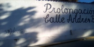 Realizan “grafiti” en la nueva prolongación de la Calle Andrés Bello en Boconó