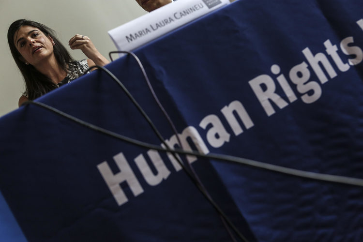 La directora en Brasil de Human Rights Watch (HRW), Maria Laura Canineu, en una fotografía de archivo. EFE/Antonio Lacerda