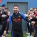 Messi está de vuelta a los entrenamientos con el PSG y fue bien recibido