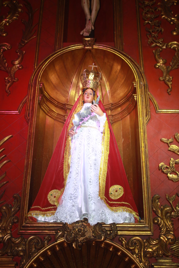 La Virgen de La Paz excelsa patrona de la comunidad católica del estado Trujillo.