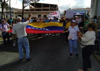 Trabajadores de Boconó marcharon por un sueldo justo