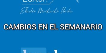 Nota del Editor | CAMBIOS EN EL SEMANARIO